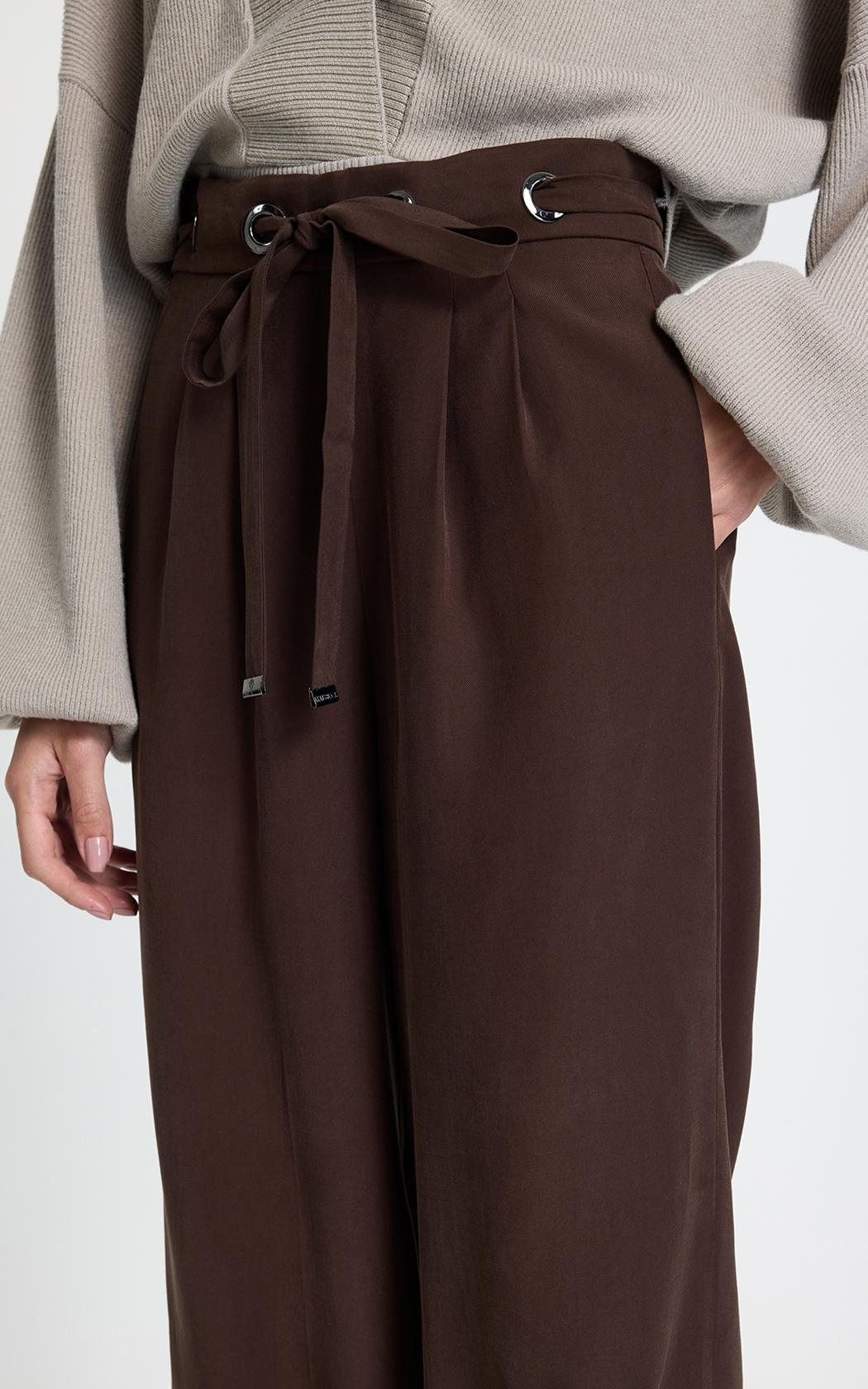 Pantalon Holgado con puño Cecilia Le Lis Blanc