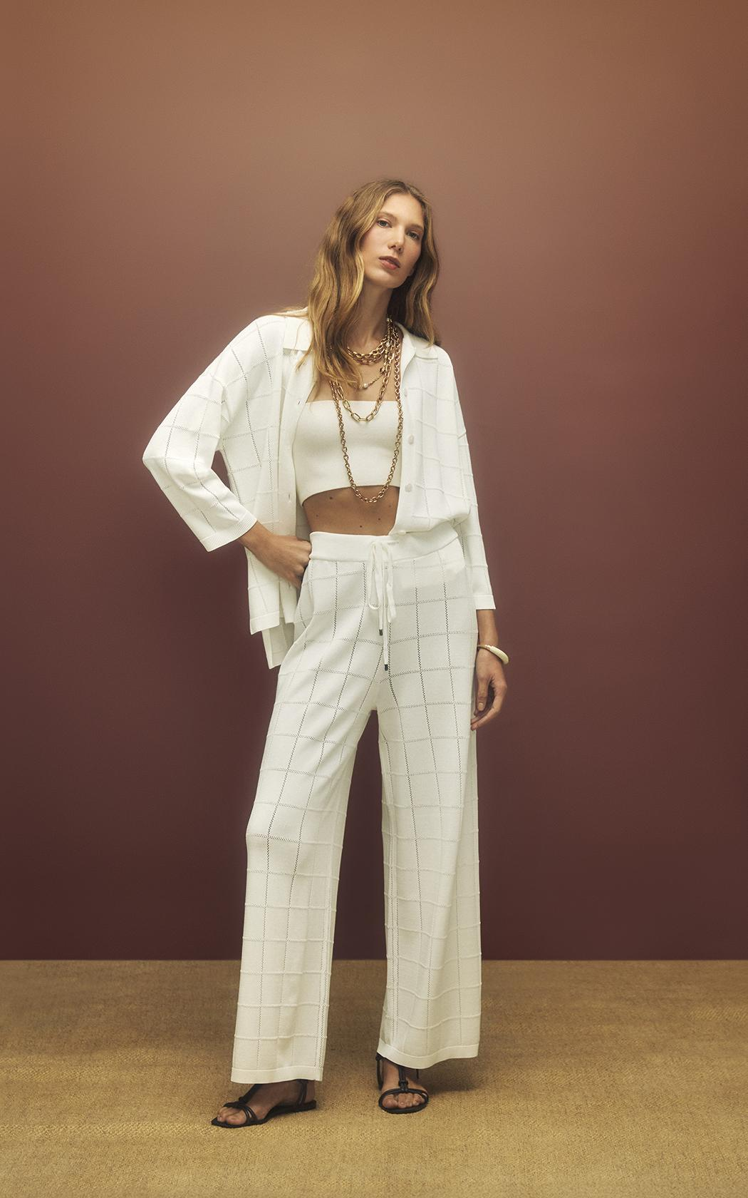 Pantalon blanco Kara Le Lis Blanc