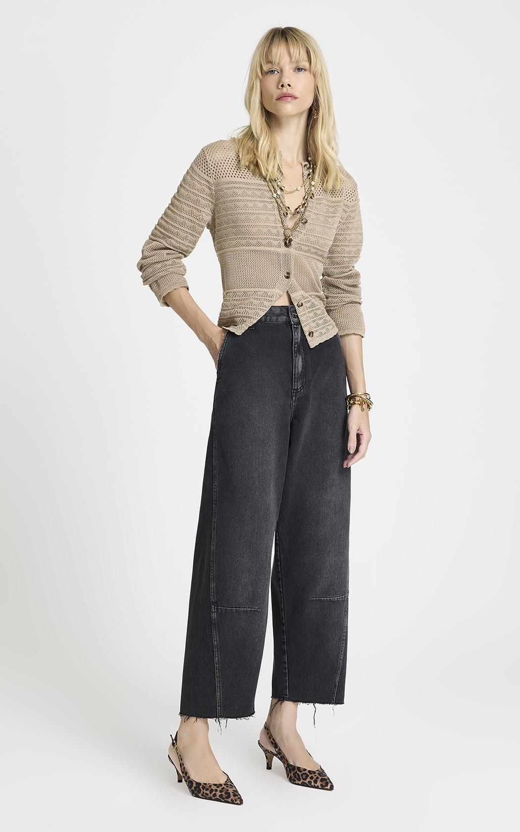 Jean negro carrot Felismina Le Lis Blanc