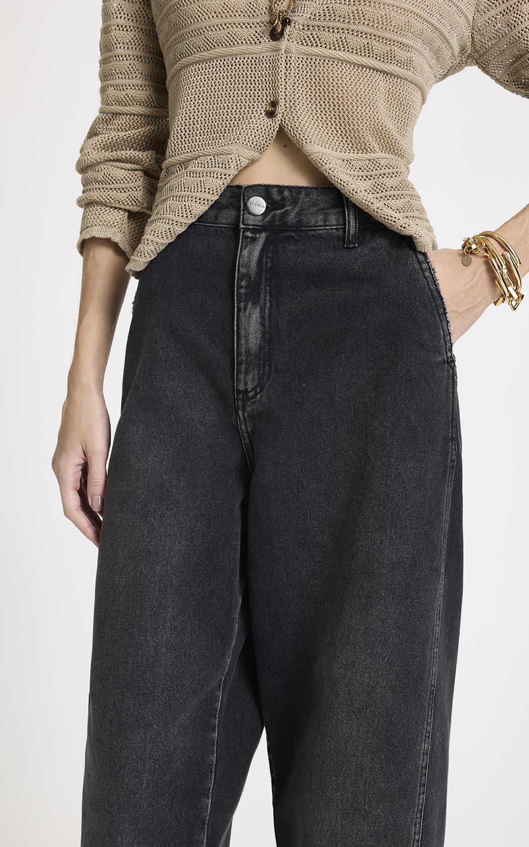 Jean negro carrot Felismina Le Lis Blanc