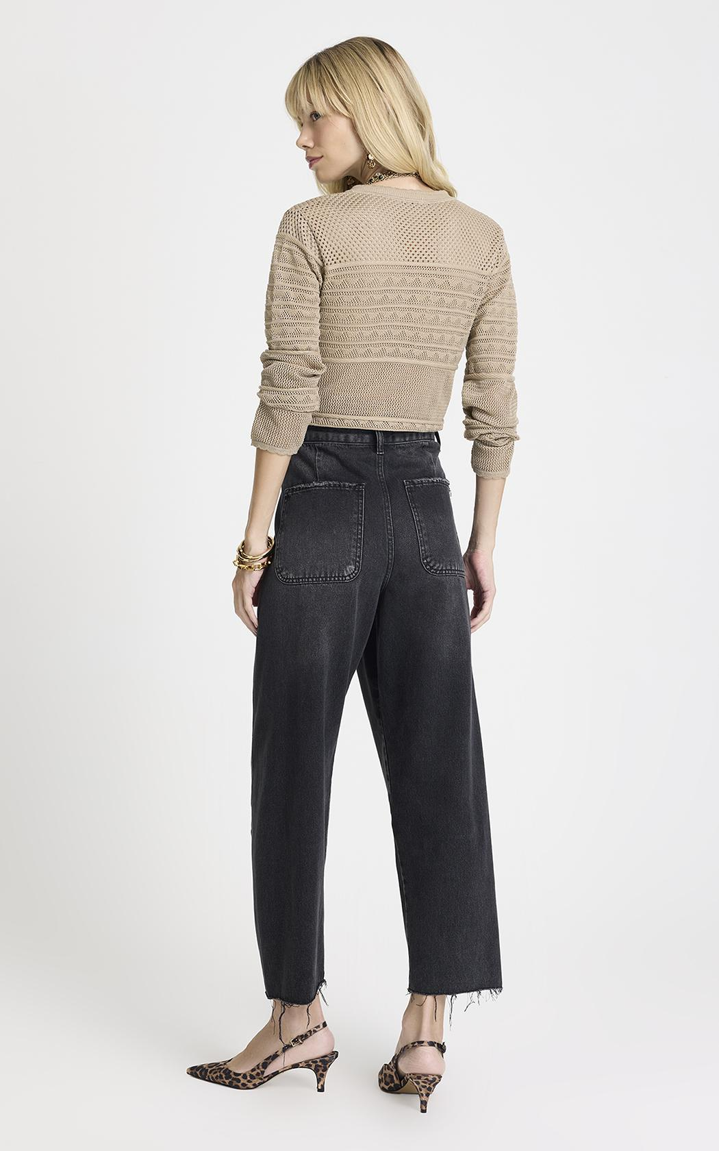 Jean negro carrot Felismina Le Lis Blanc