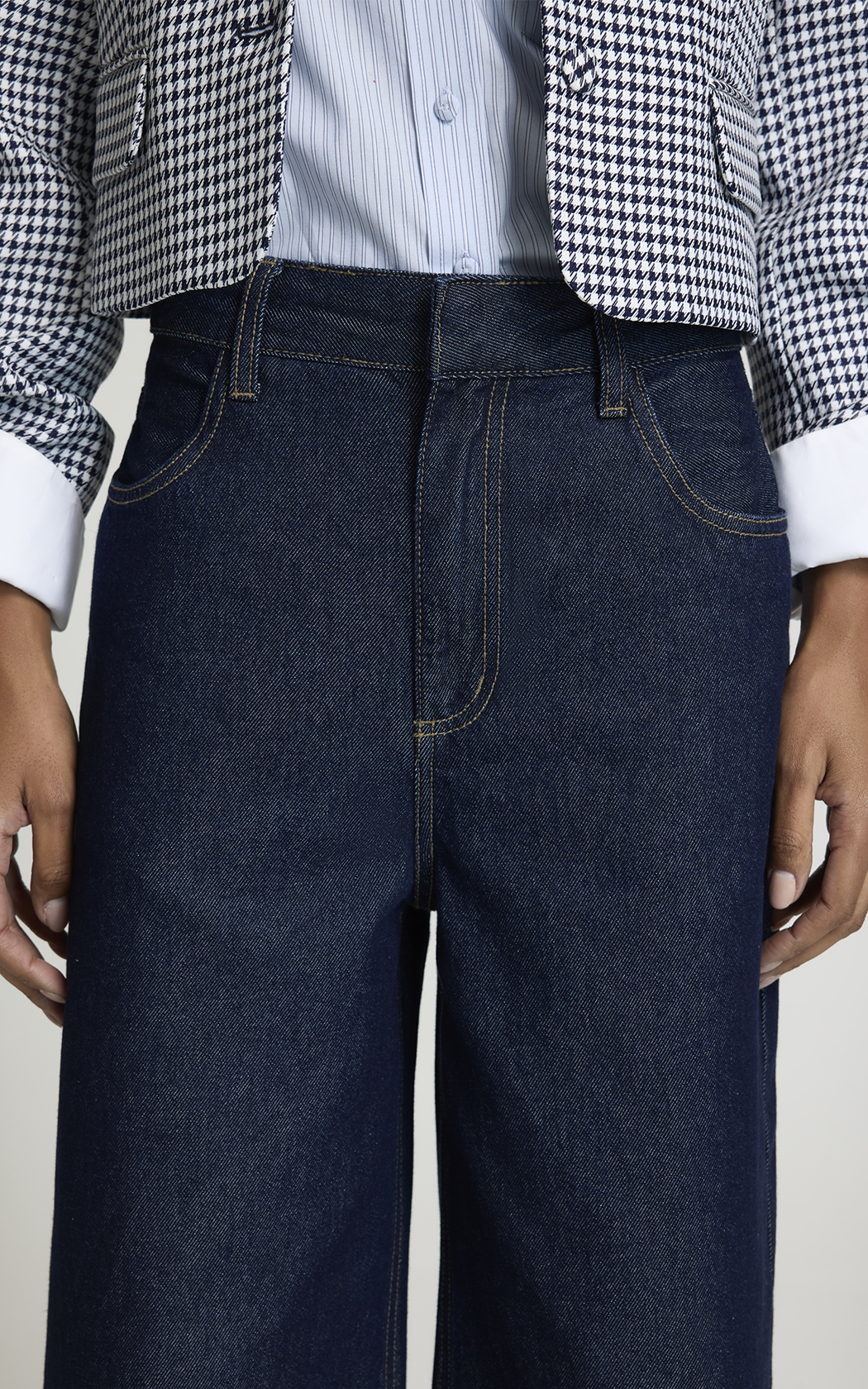Jean Wide Leg Azul Jessica Le Lis Blanc