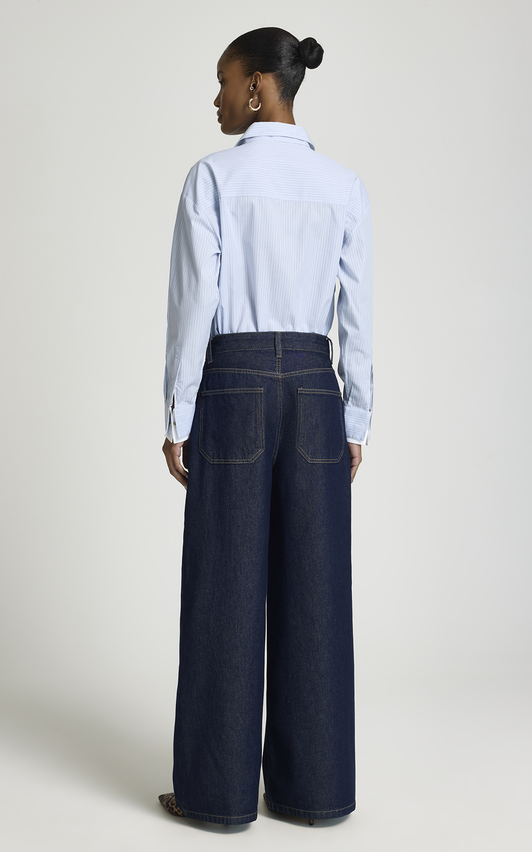Jean Wide Leg Azul Jessica Le Lis Blanc