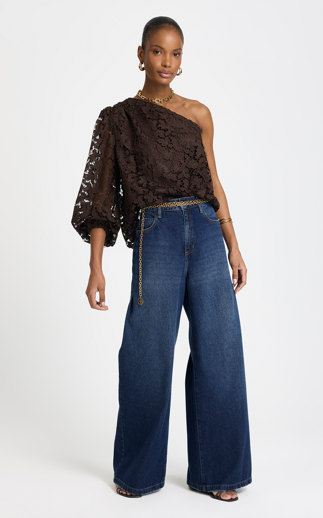 Jean Wide Leg Vilma Le Lis Blanc
