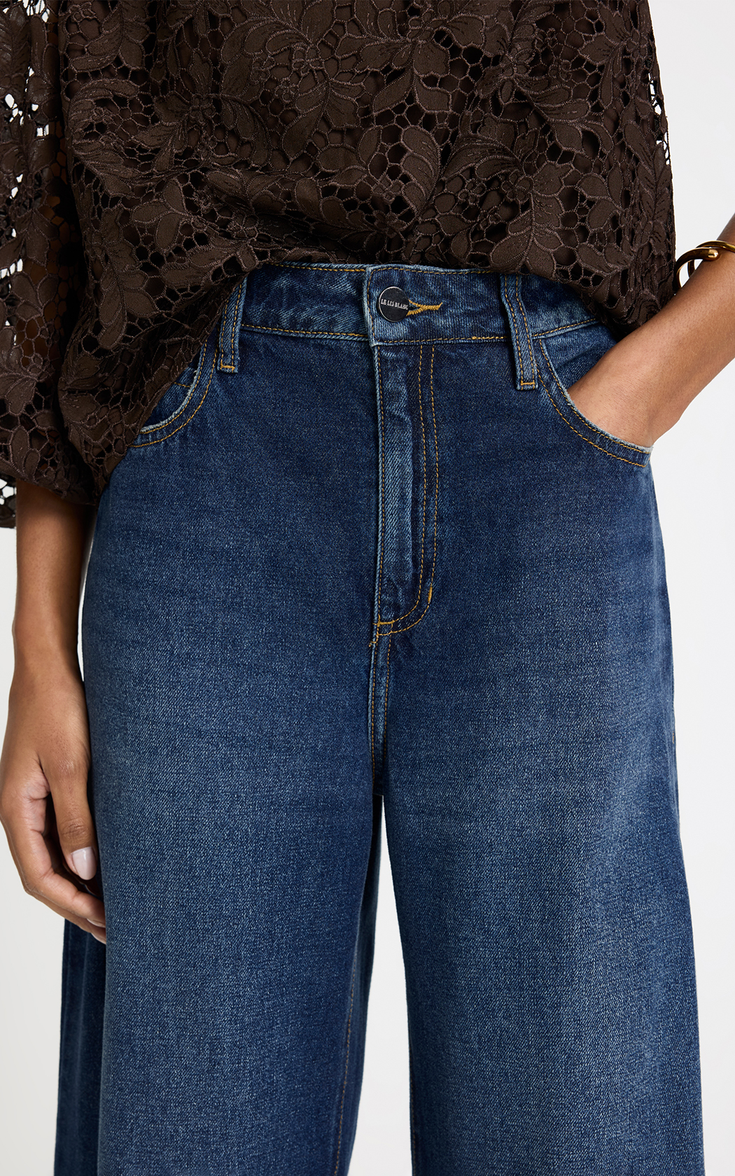 Jean Wide Leg Vilma Le Lis Blanc