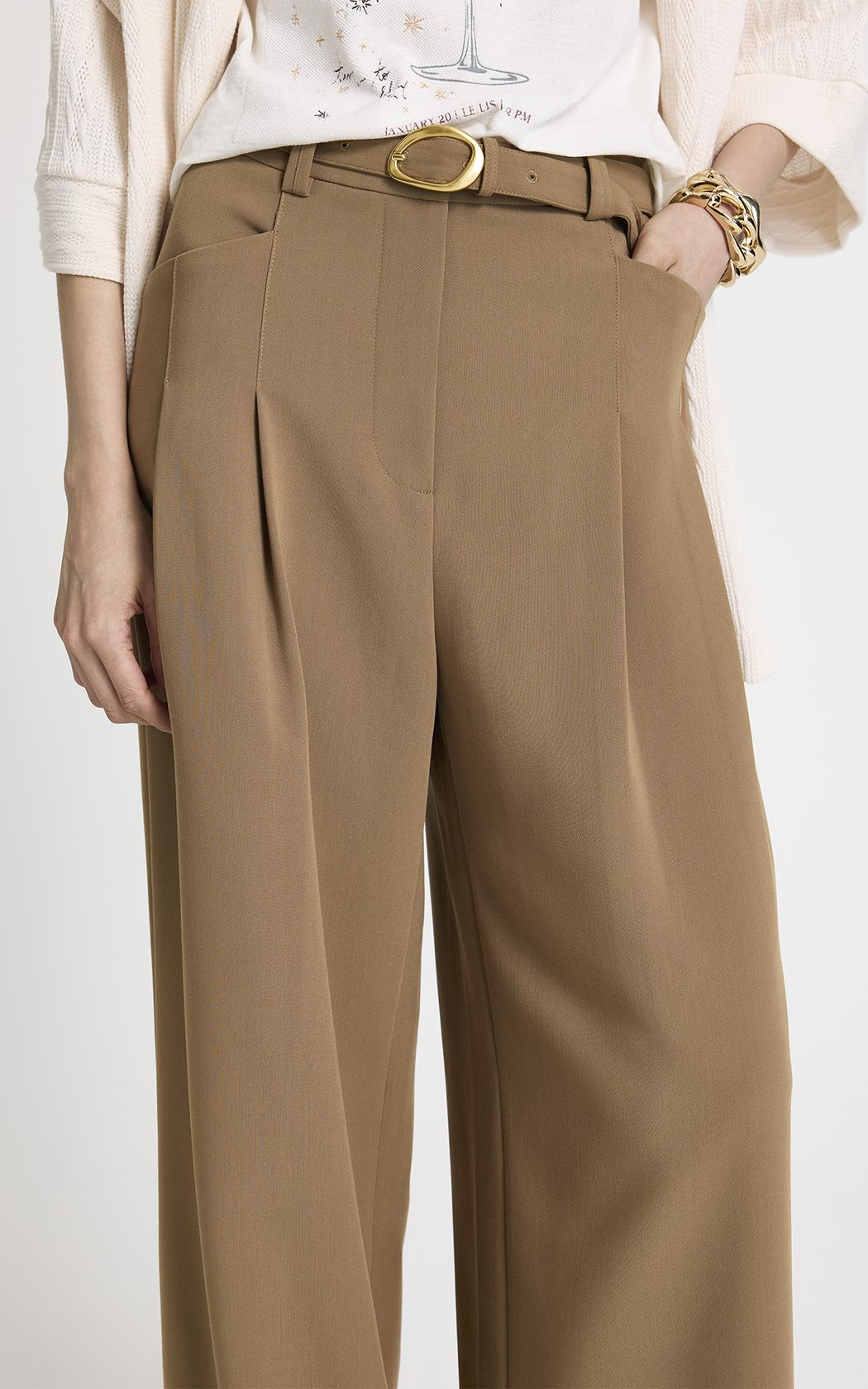 Pantalón Rubia camel Le Lis Blanc