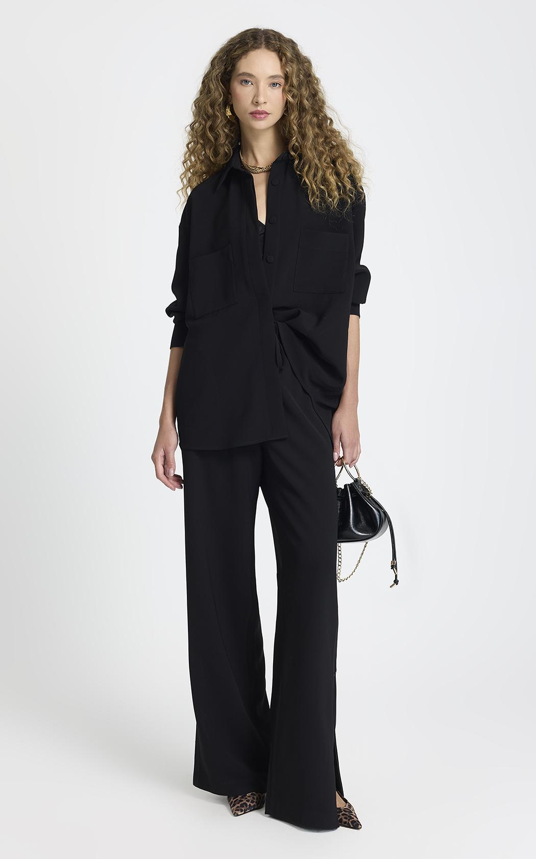 Pantalon negro Georgia Le Lis Blanc