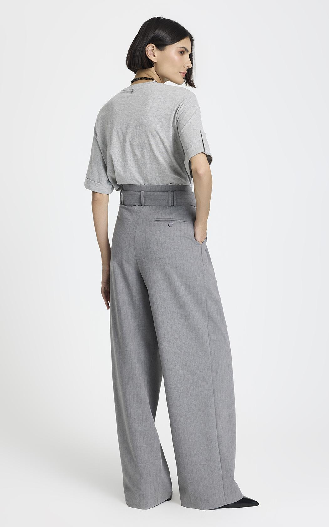 Pantalon sastrero con cinto Chloe Le Lis Blanc