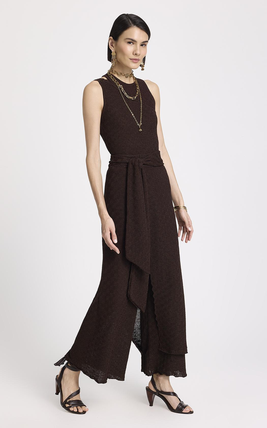 Pantalón Julie chocolate Le Lis Blanc