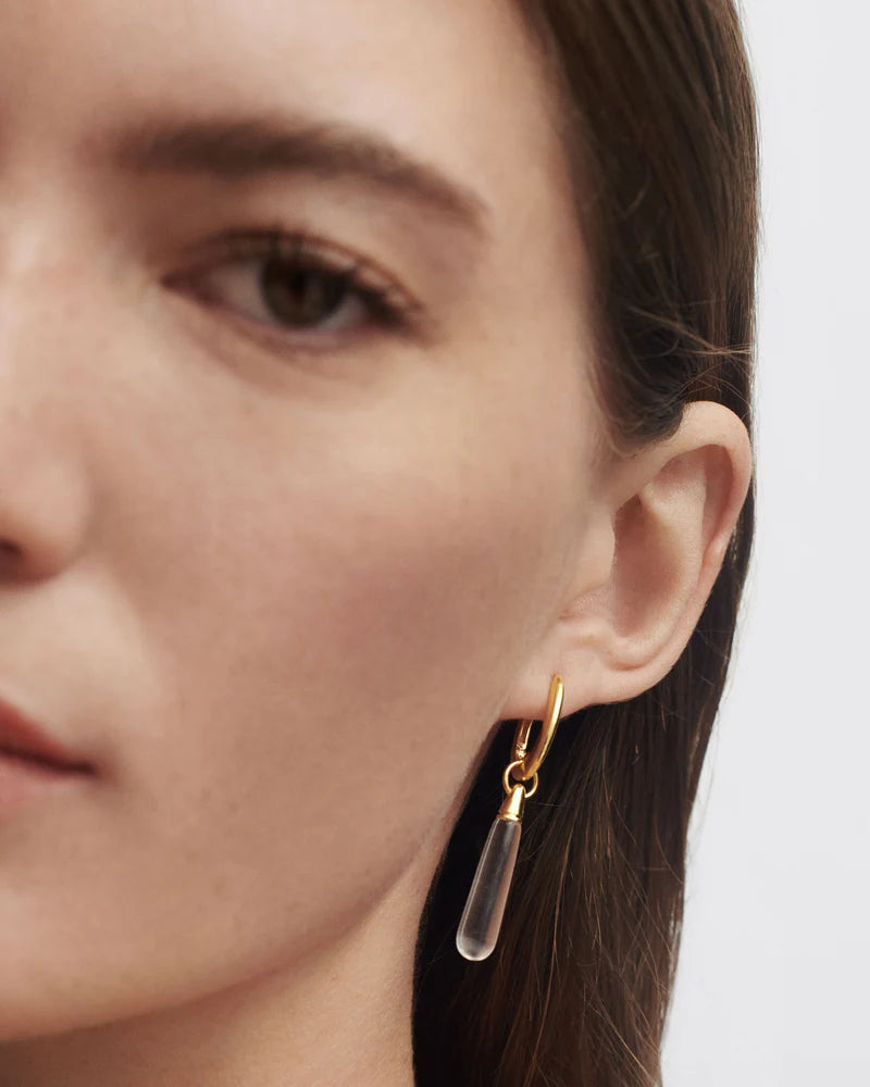 Aro individual cristal de roca large Jupiter PDPAOLA