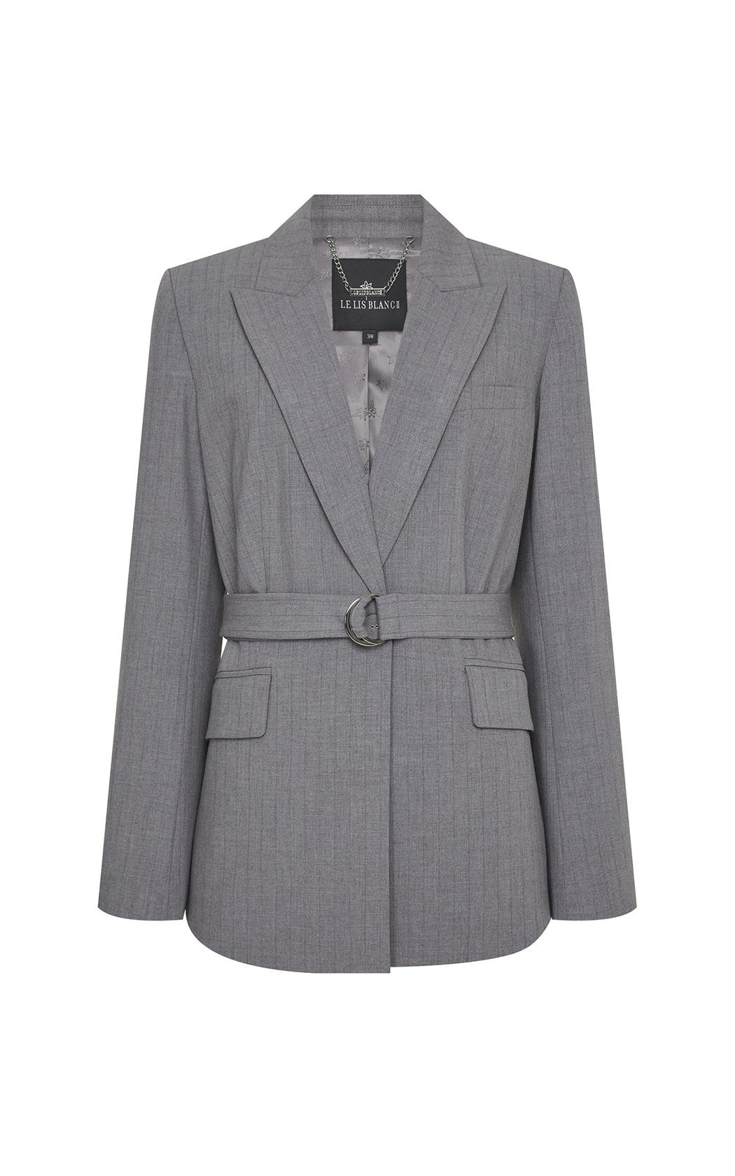 Blazer con cinto gris Chloe Le Lis Blanc
