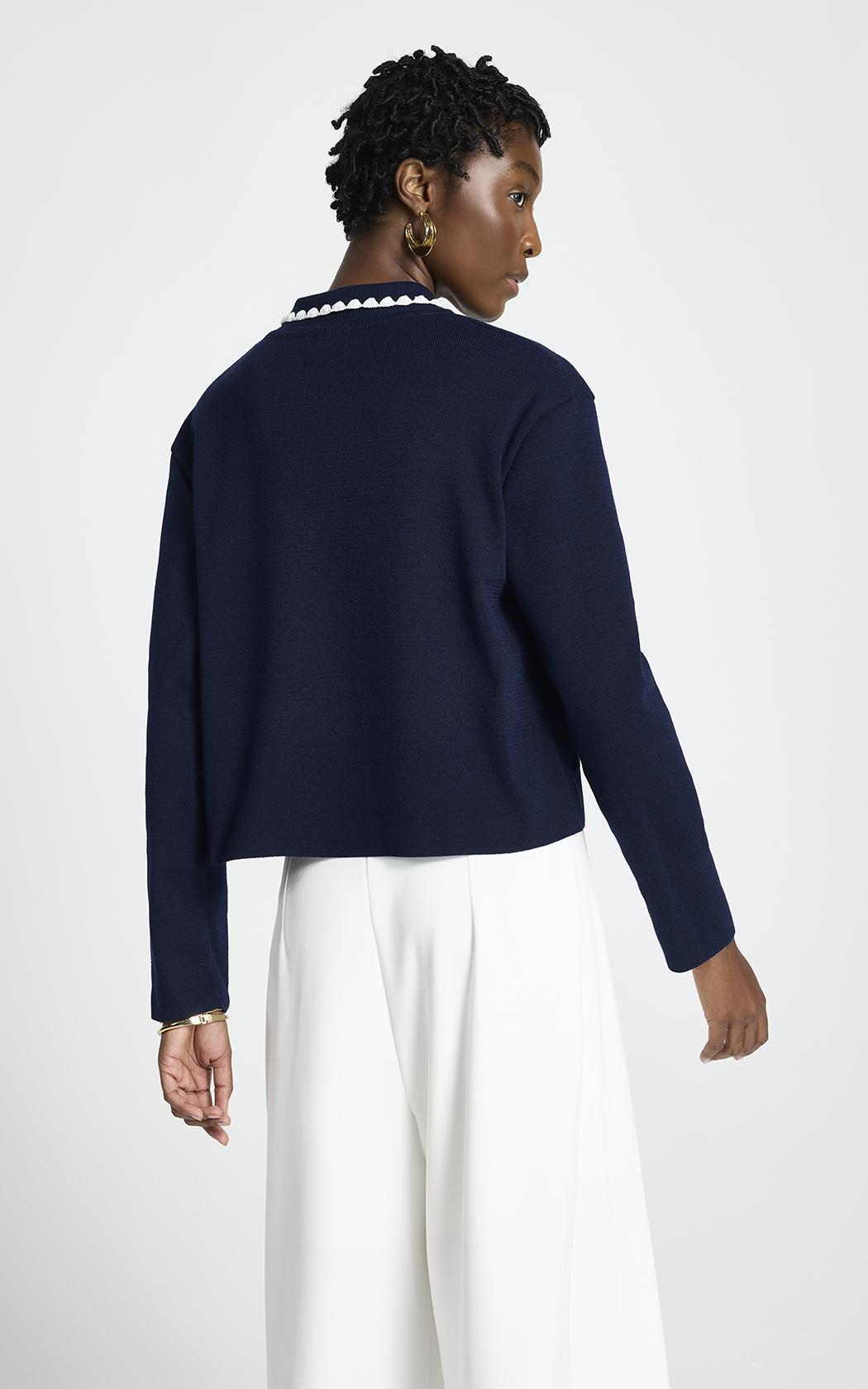 Cardigan con bordado Pandora