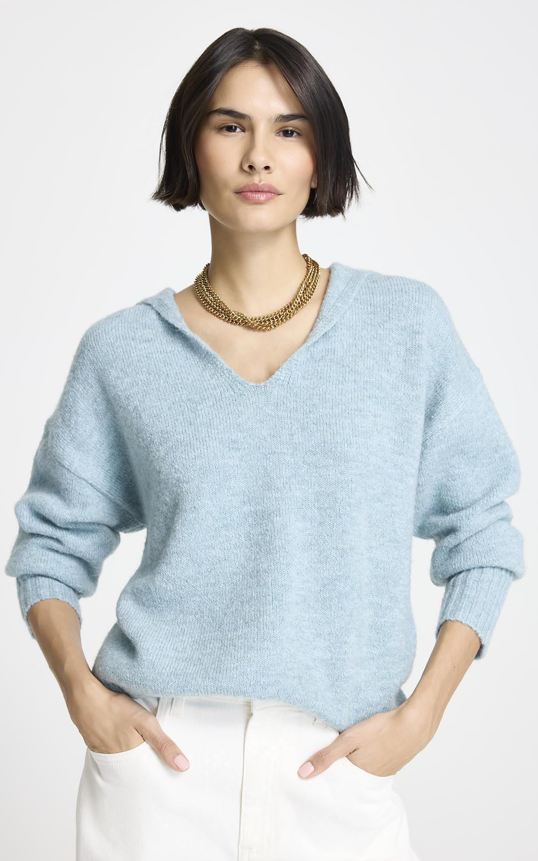 Sweater con capucha Vivi Le Lis Blanc