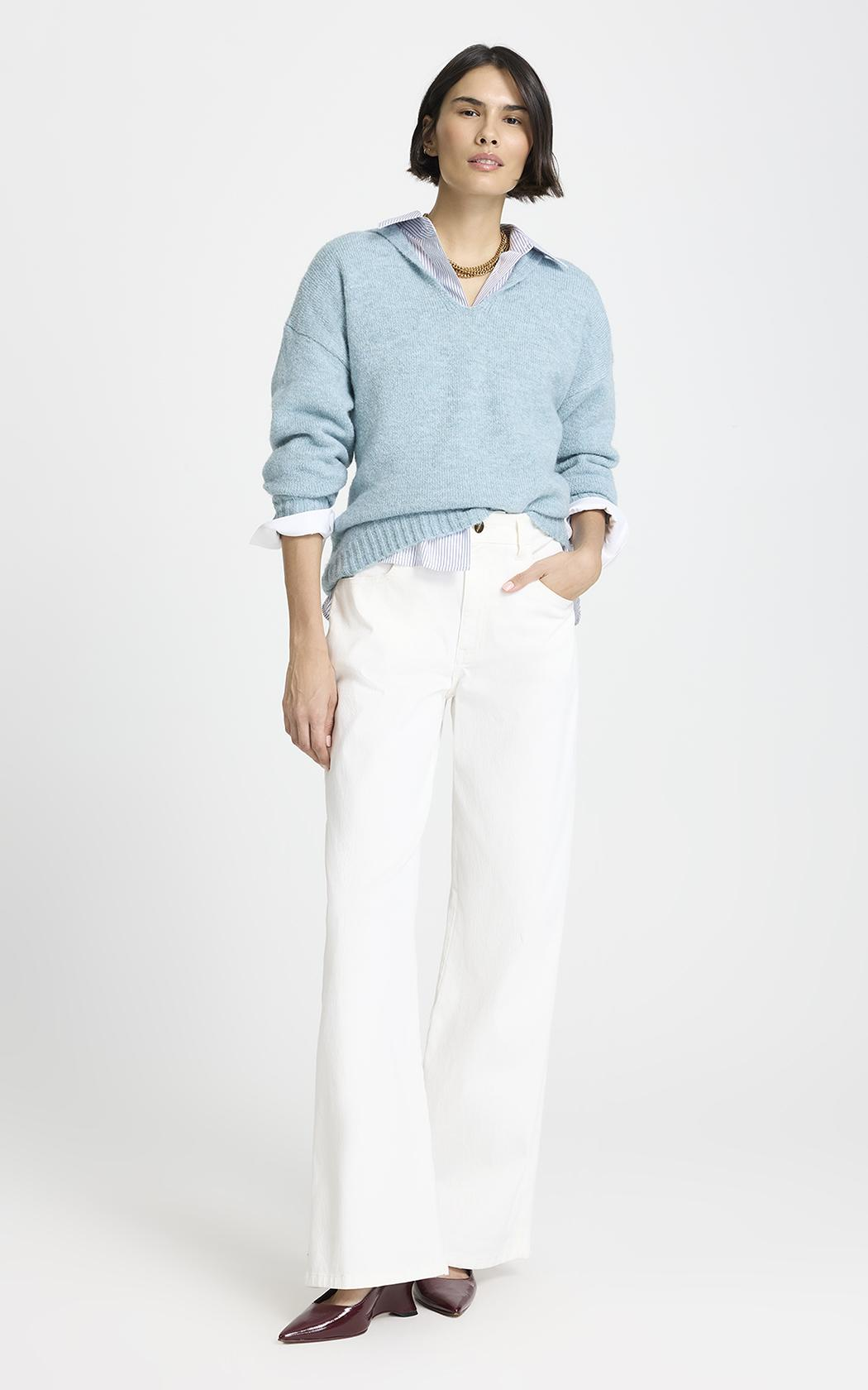 Sweater con capucha Vivi Le Lis Blanc