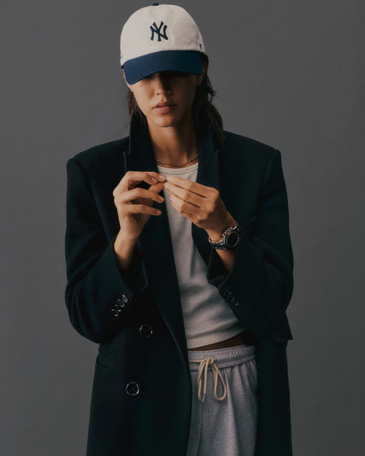 Gorro Yankees Serif blanco y azul navy Sporty & Rich