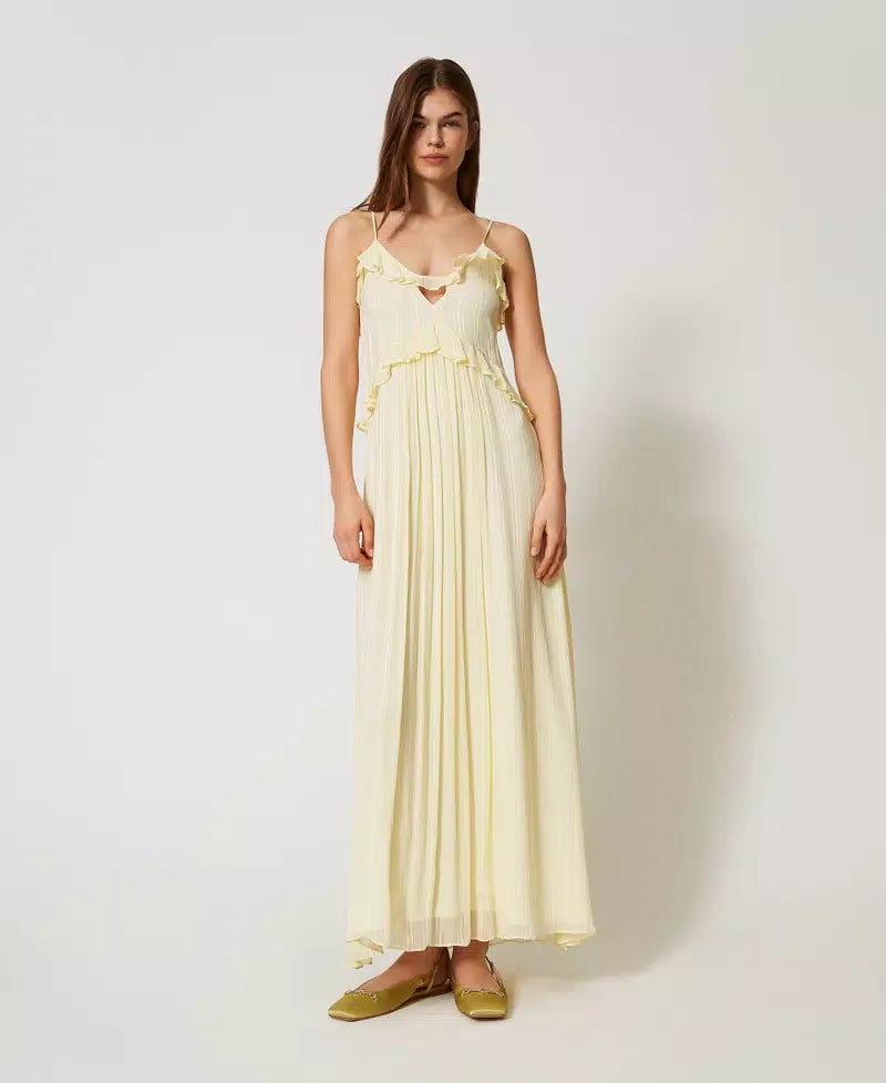 Vestido largo Manteca Twinset