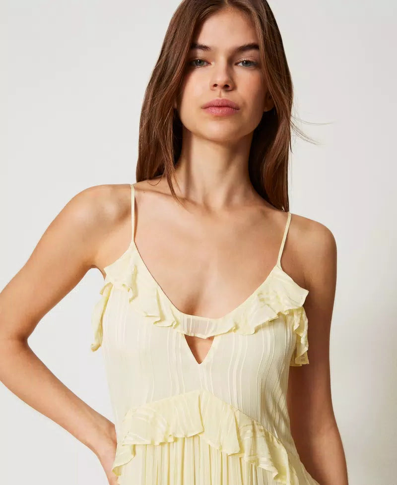 Vestido largo Manteca Twinset