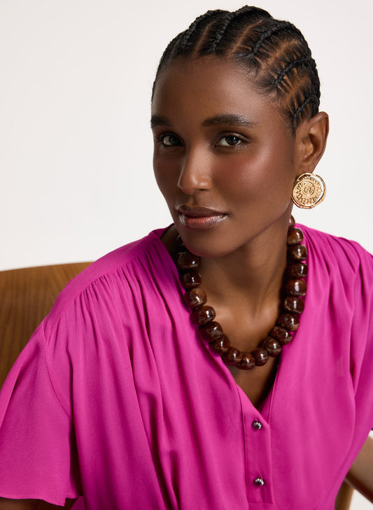 Collar Suri chocolate Le Lis Blanc