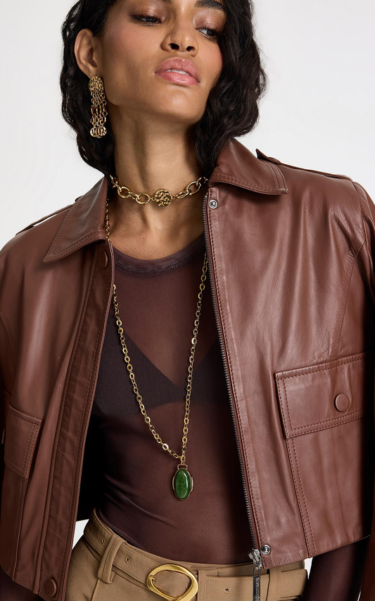 Collar Antonella piedra verde Le Lis Blanc