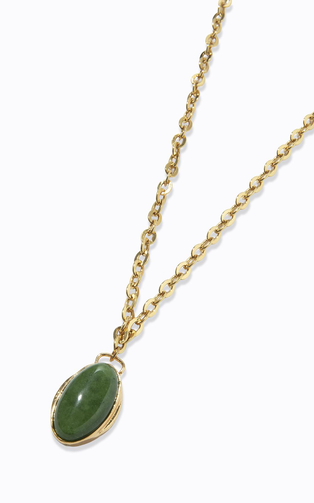 Collar Antonella piedra verde Le Lis Blanc