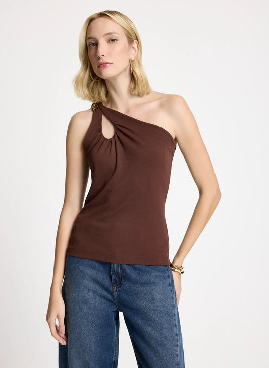 Blusa Juliana un hombro mariposa Le Lis Blanc