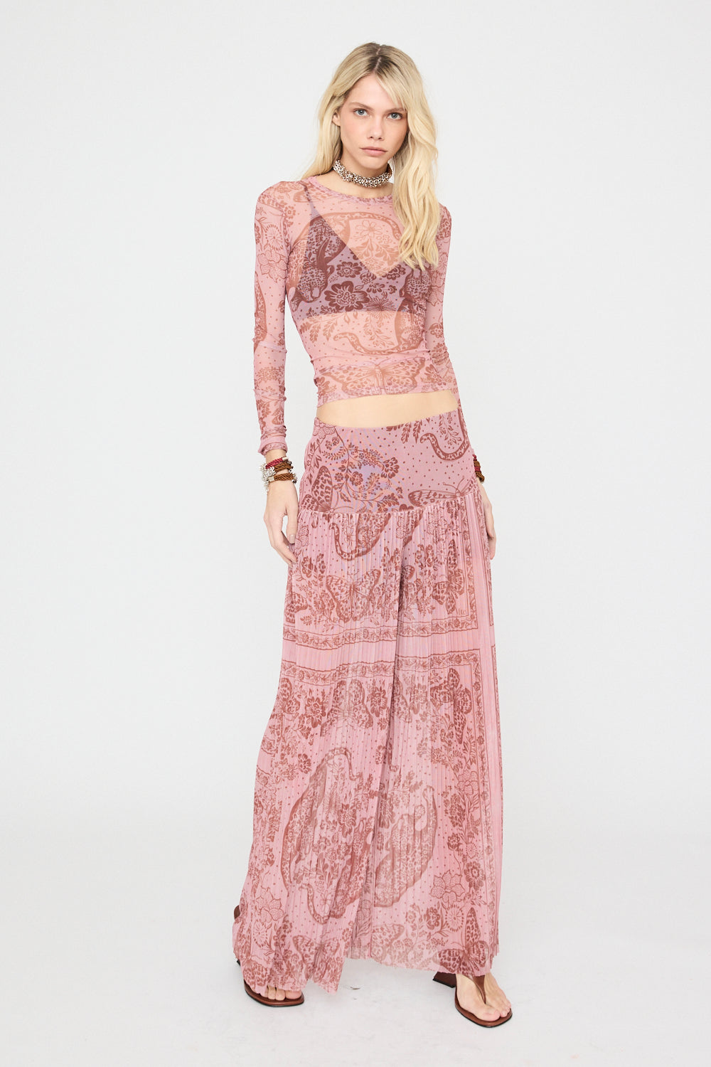 Pantalon Tul Rosa New Macth