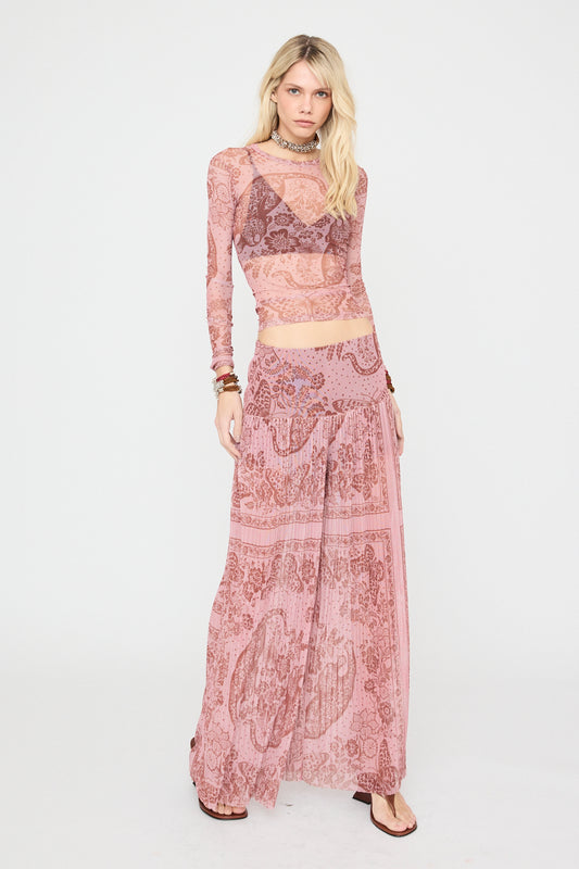 Pantalon Tul Rosa New Match