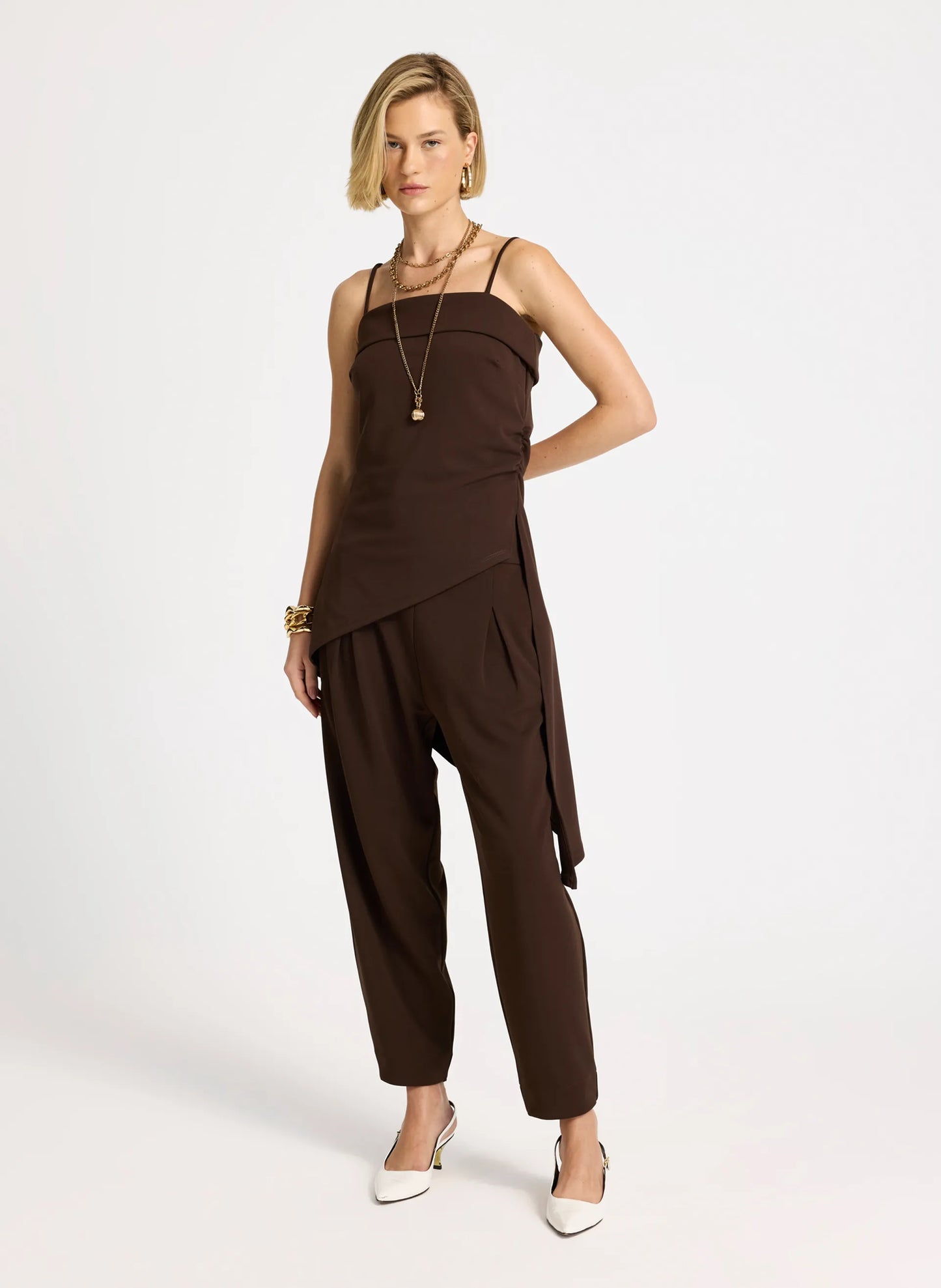 Blusa Sabrina chocolate Le Lis Blanc