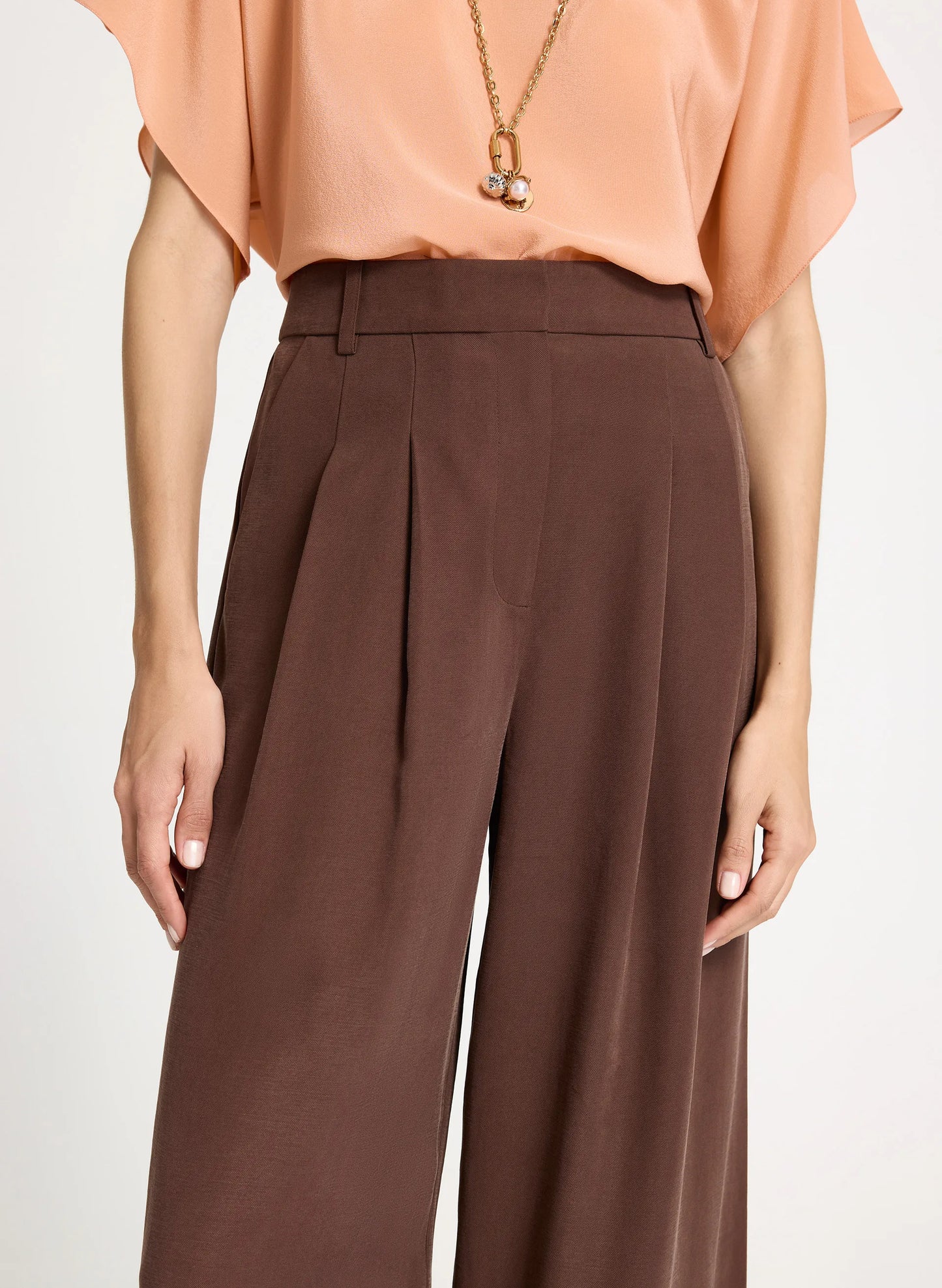 Pantalón Sastre Marrón Pat Le Lis Blanc