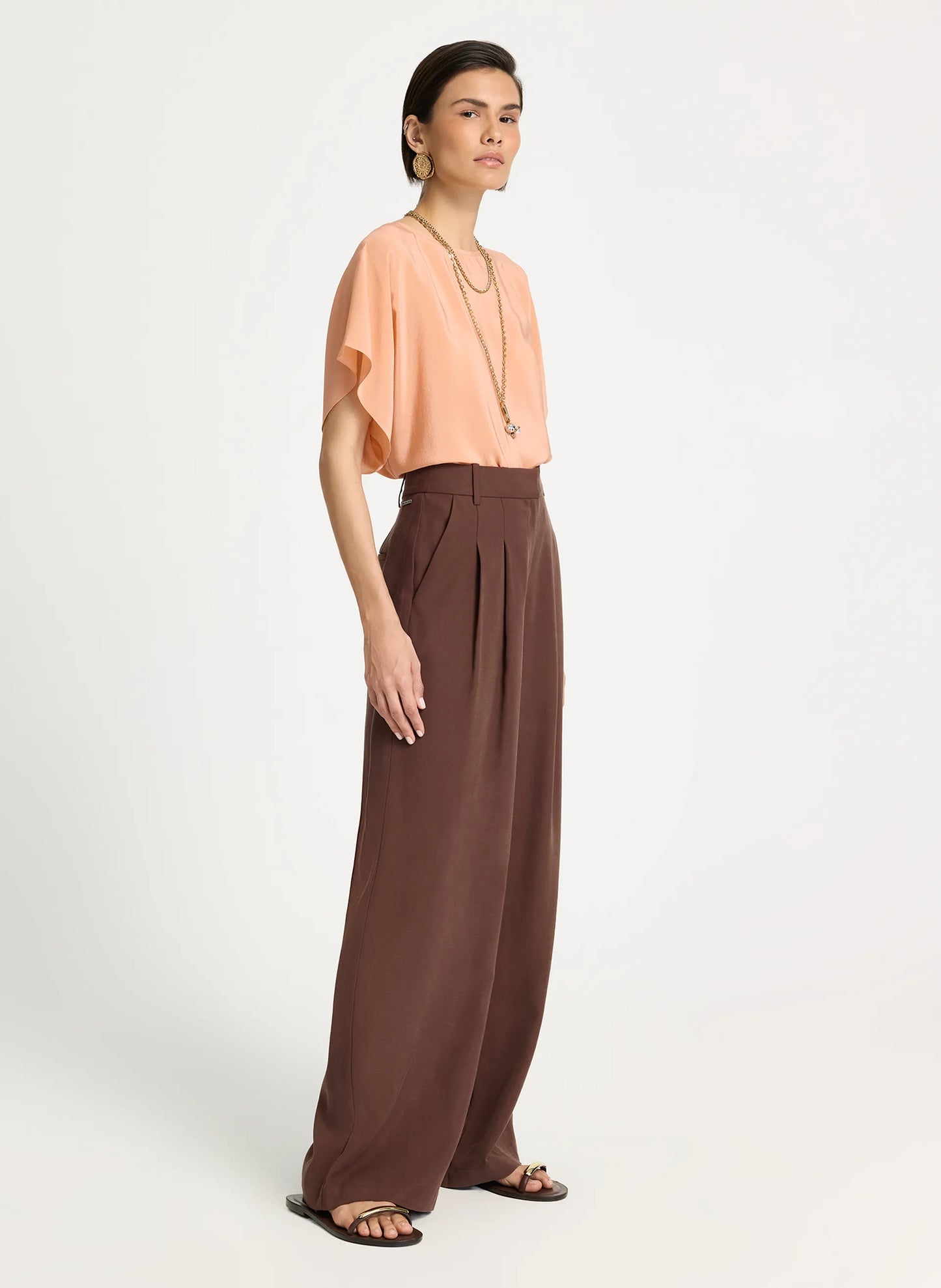 Pantalón Sastre Marrón Pat Le Lis Blanc