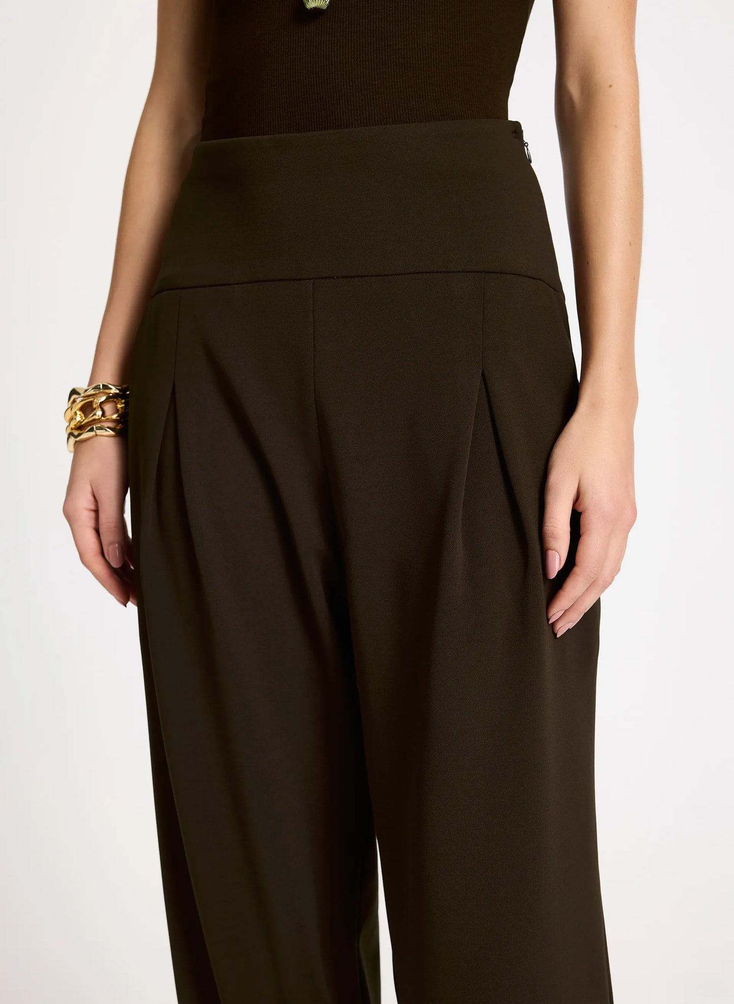Pantalon Sabrina chocolate Le Lis Blanc