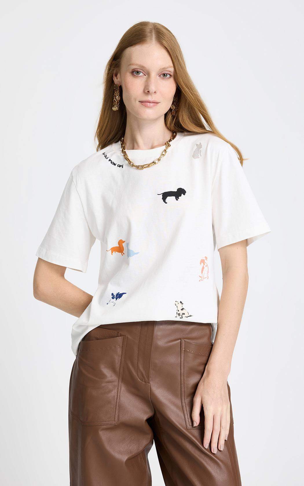 Remera estampada color dogs Le Lis Blanc