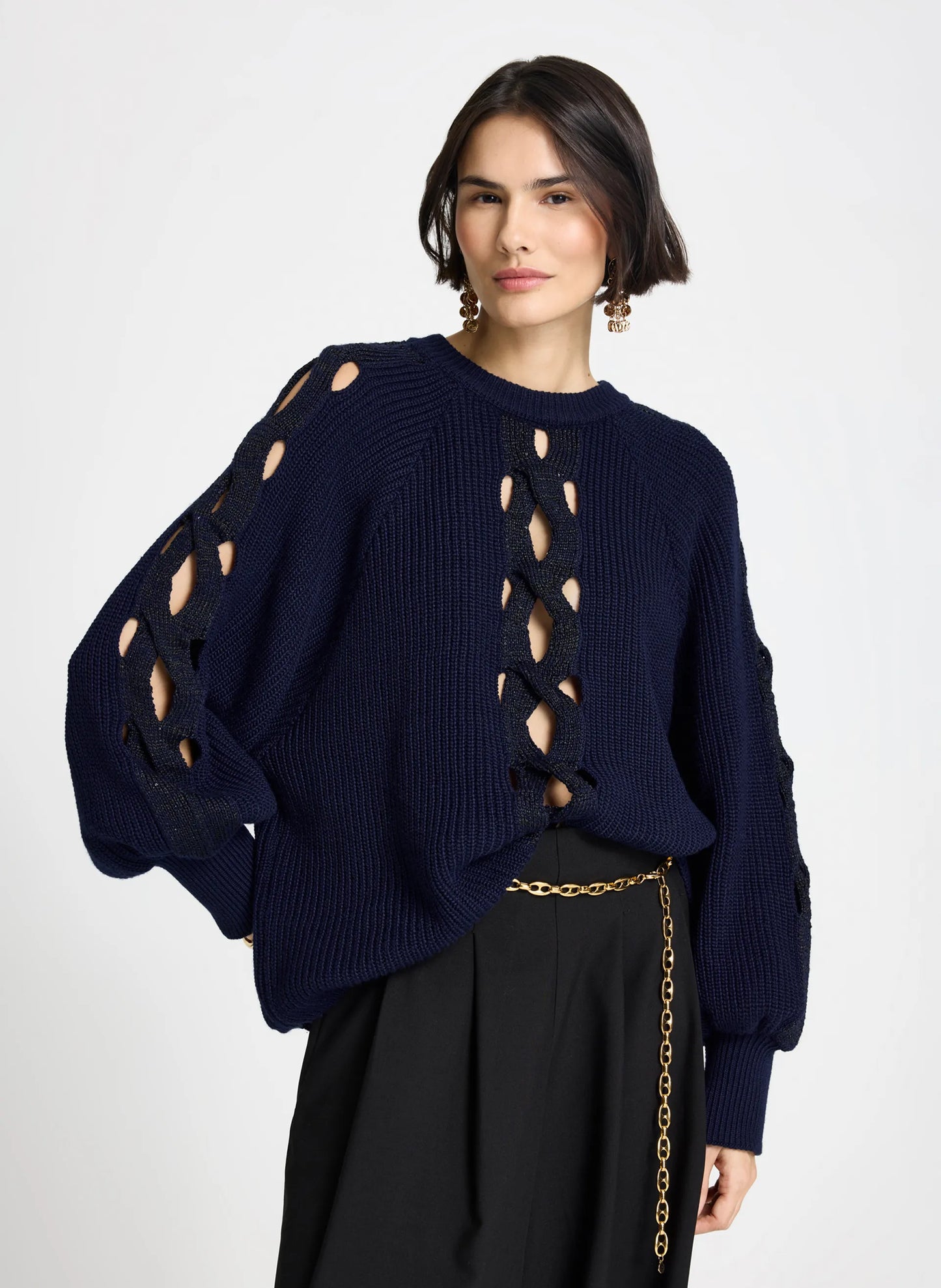 Sweater con aberturas Nilda Le Lis Blanc