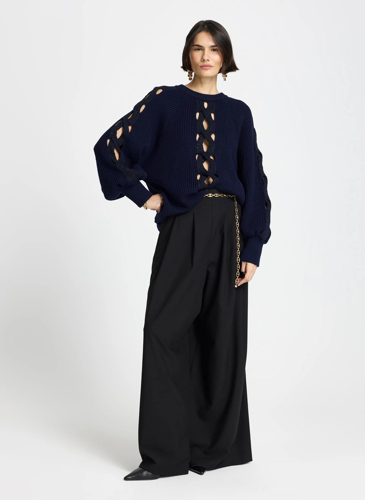 Sweater con aberturas Nilda Le Lis Blanc