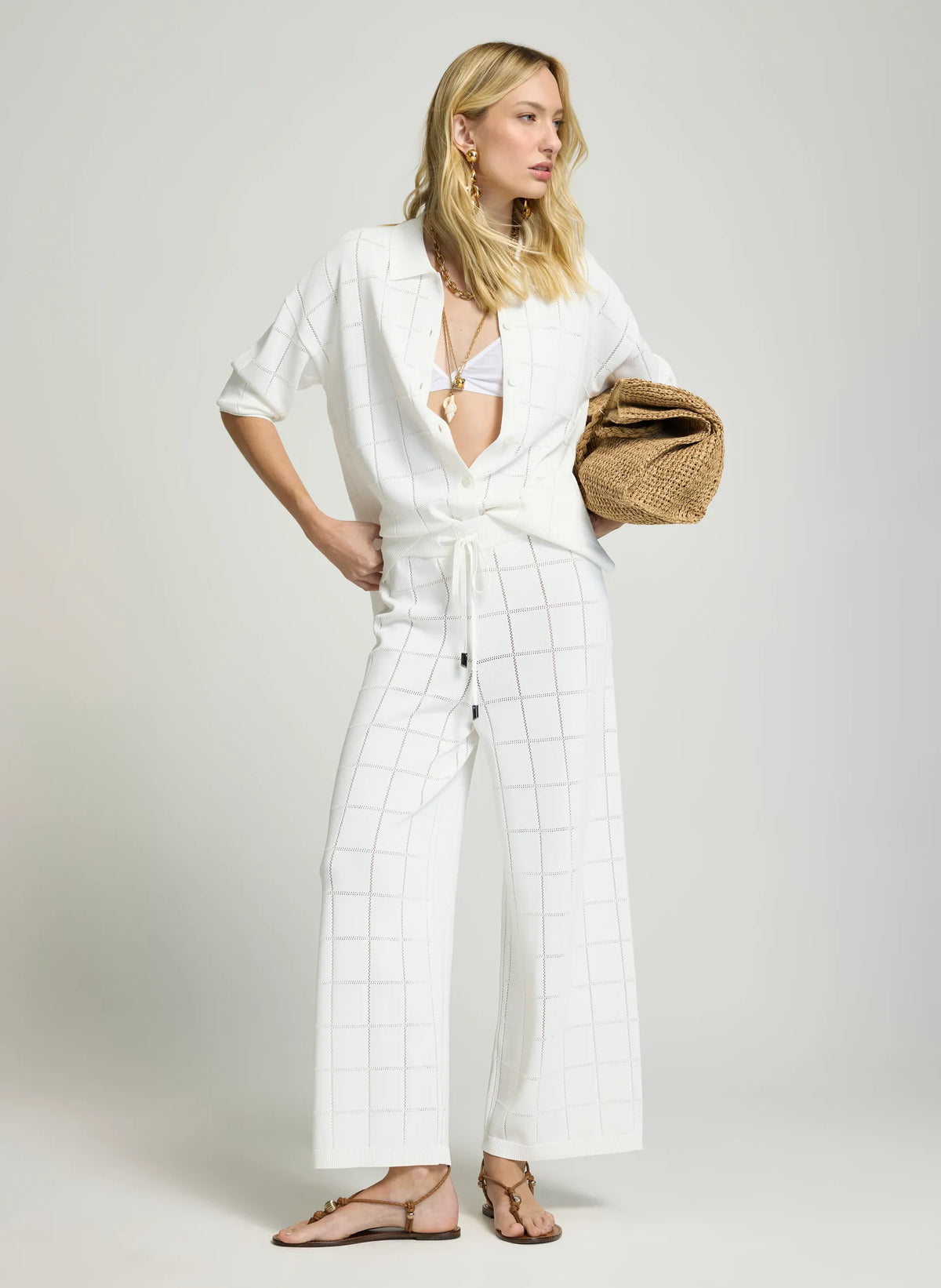 Pantalon blanco Kara Le Lis Blanc