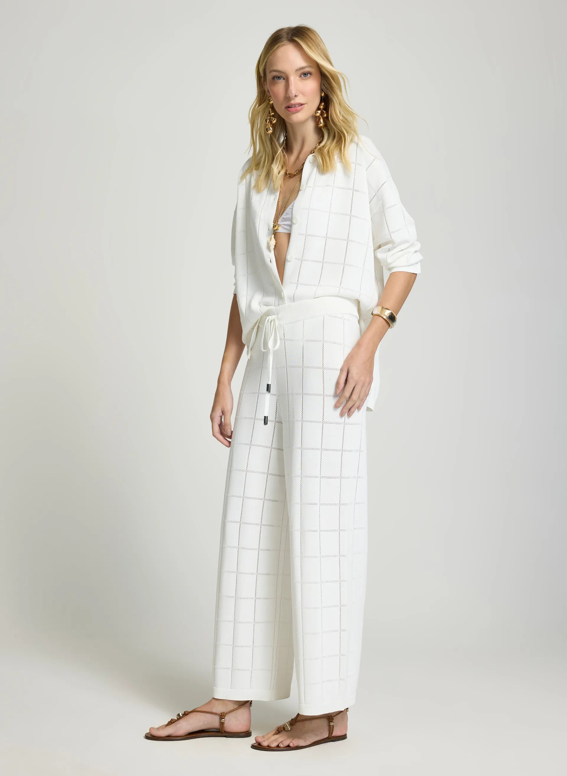 Pantalon blanco Kara Le Lis Blanc