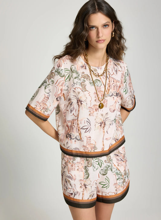 Blusa estampada Alice Le Lis Blanc