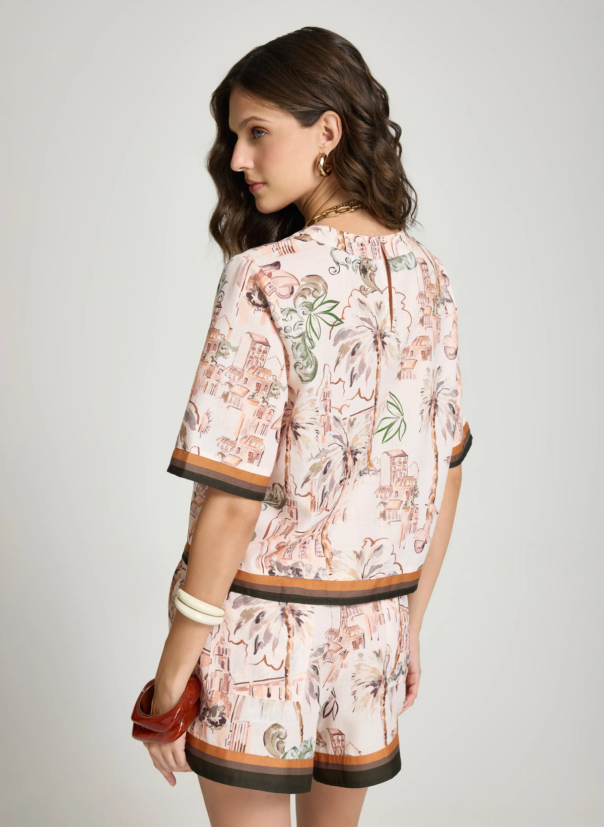 Blusa estampada Alice Le Lis Blanc