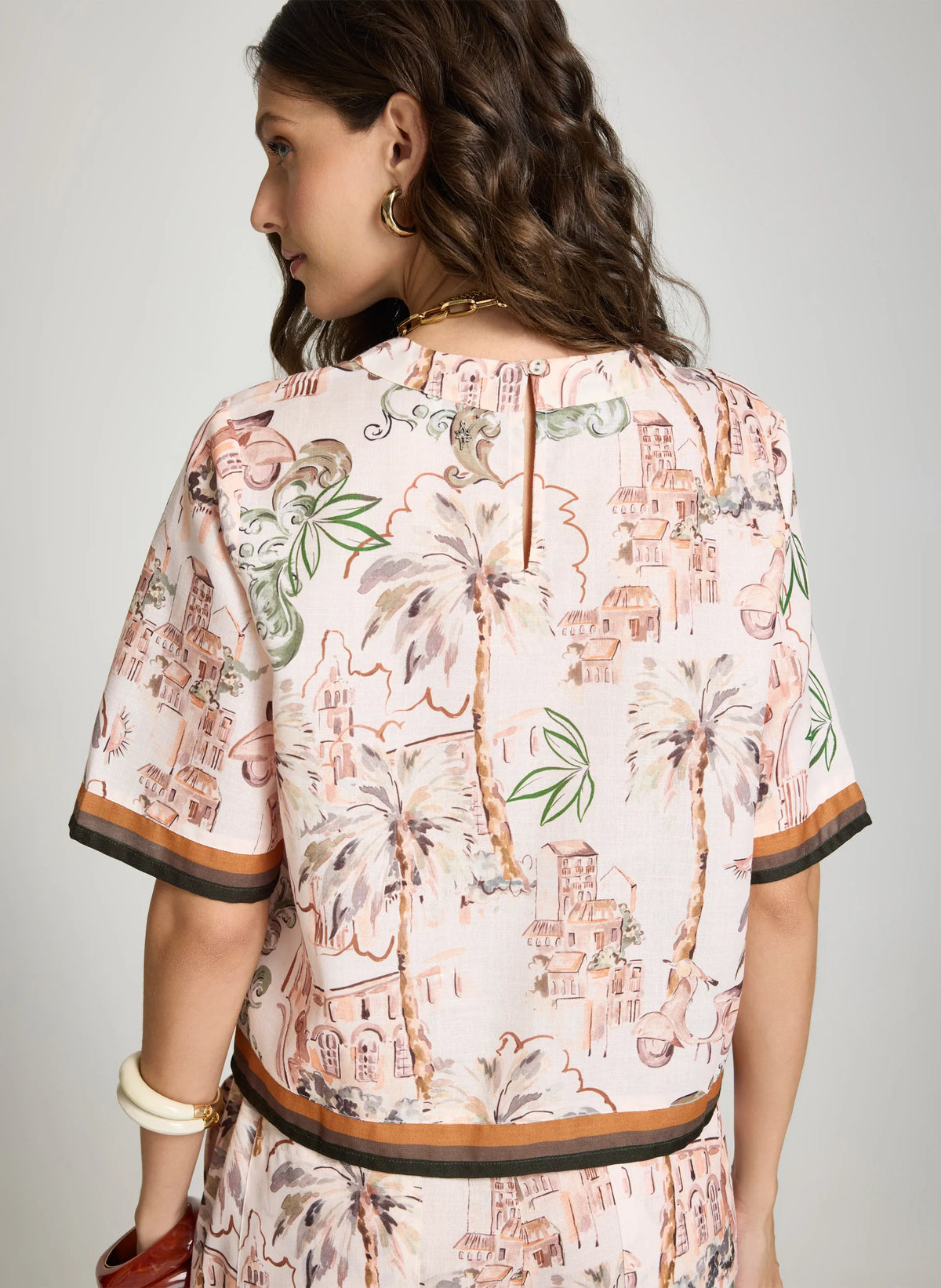 Blusa estampada Alice Le Lis Blanc