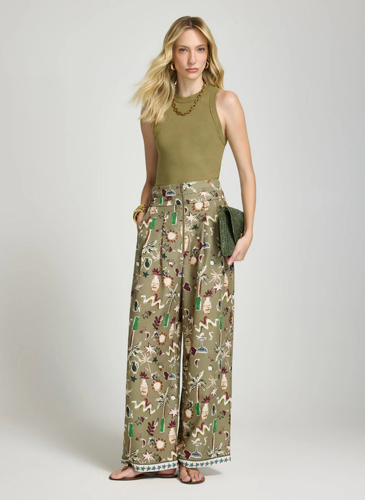 Pantalon estampado Talia Le Lis Blanc
