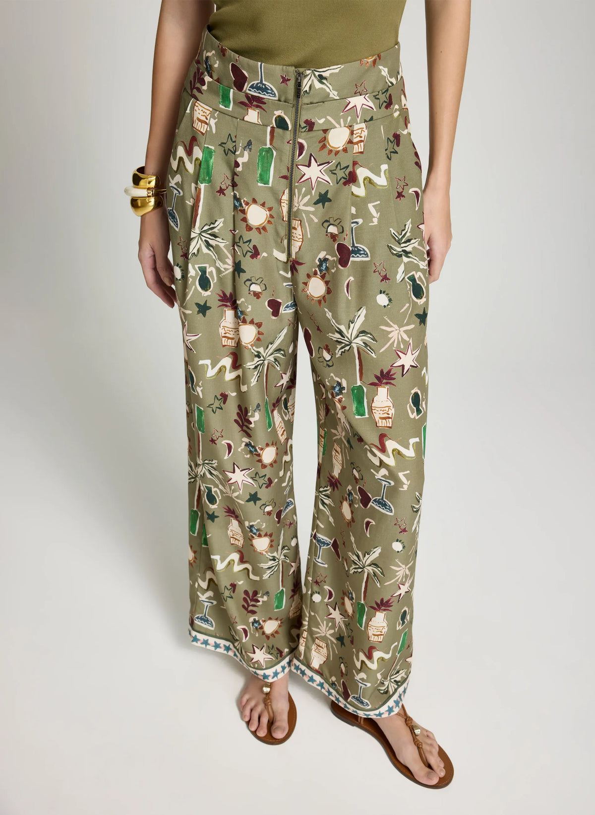 Pantalon estampado Talia Le Lis Blanc