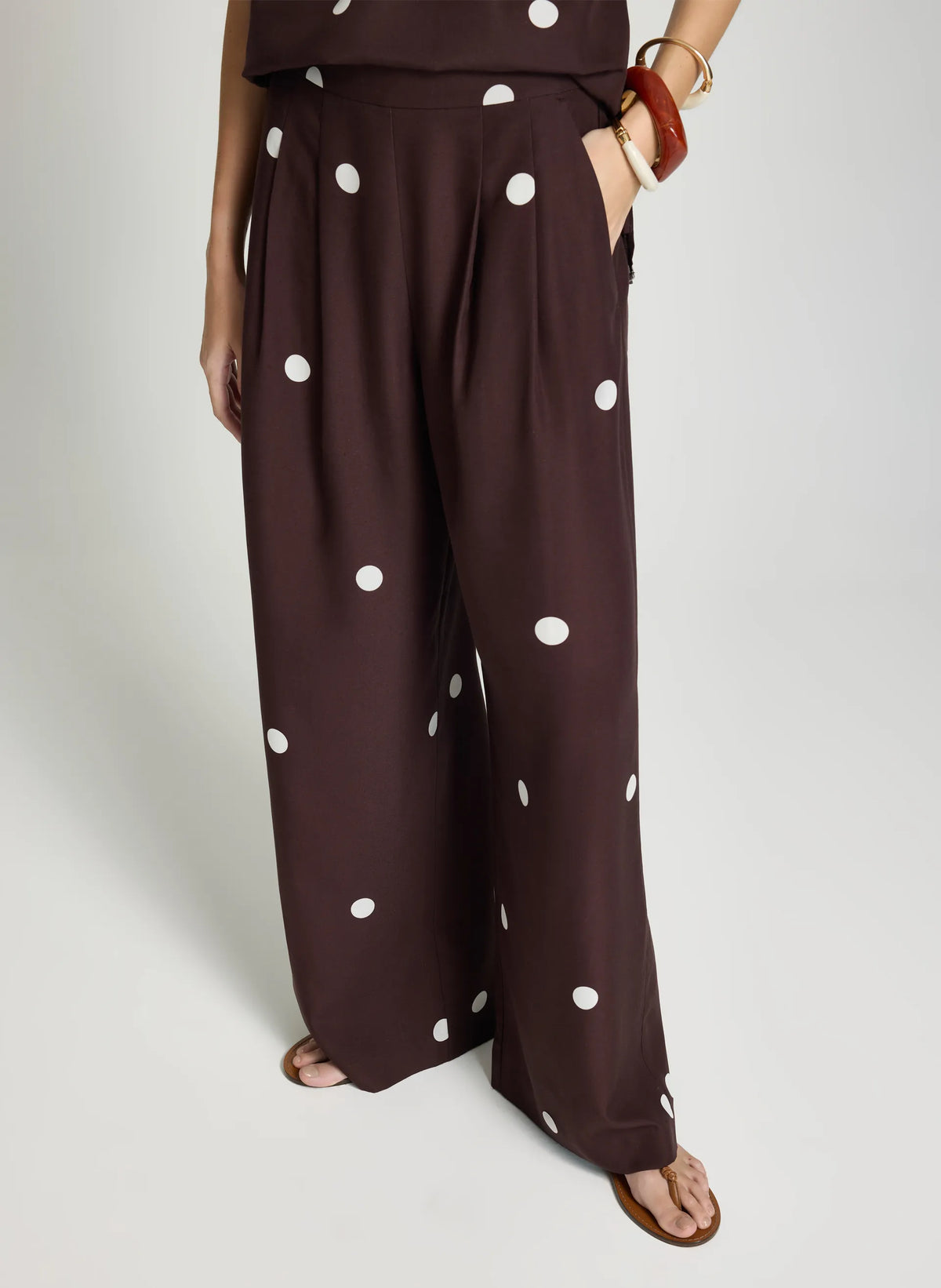Pantalon lunares Maite Le Lis Blanc