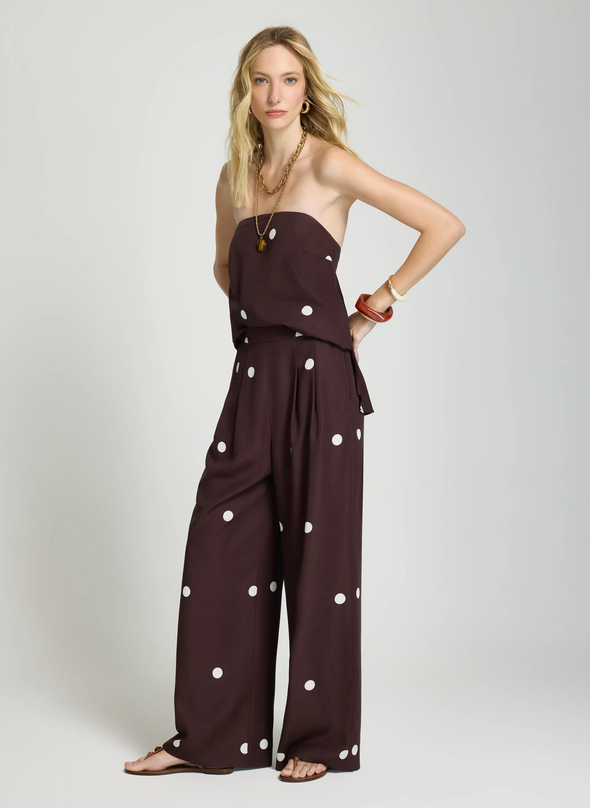 Pantalon lunares Maite Le Lis Blanc