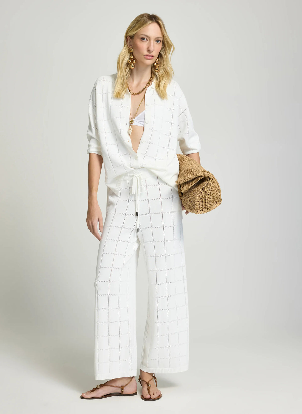 Pantalon blanco Kara Le Lis Blanc