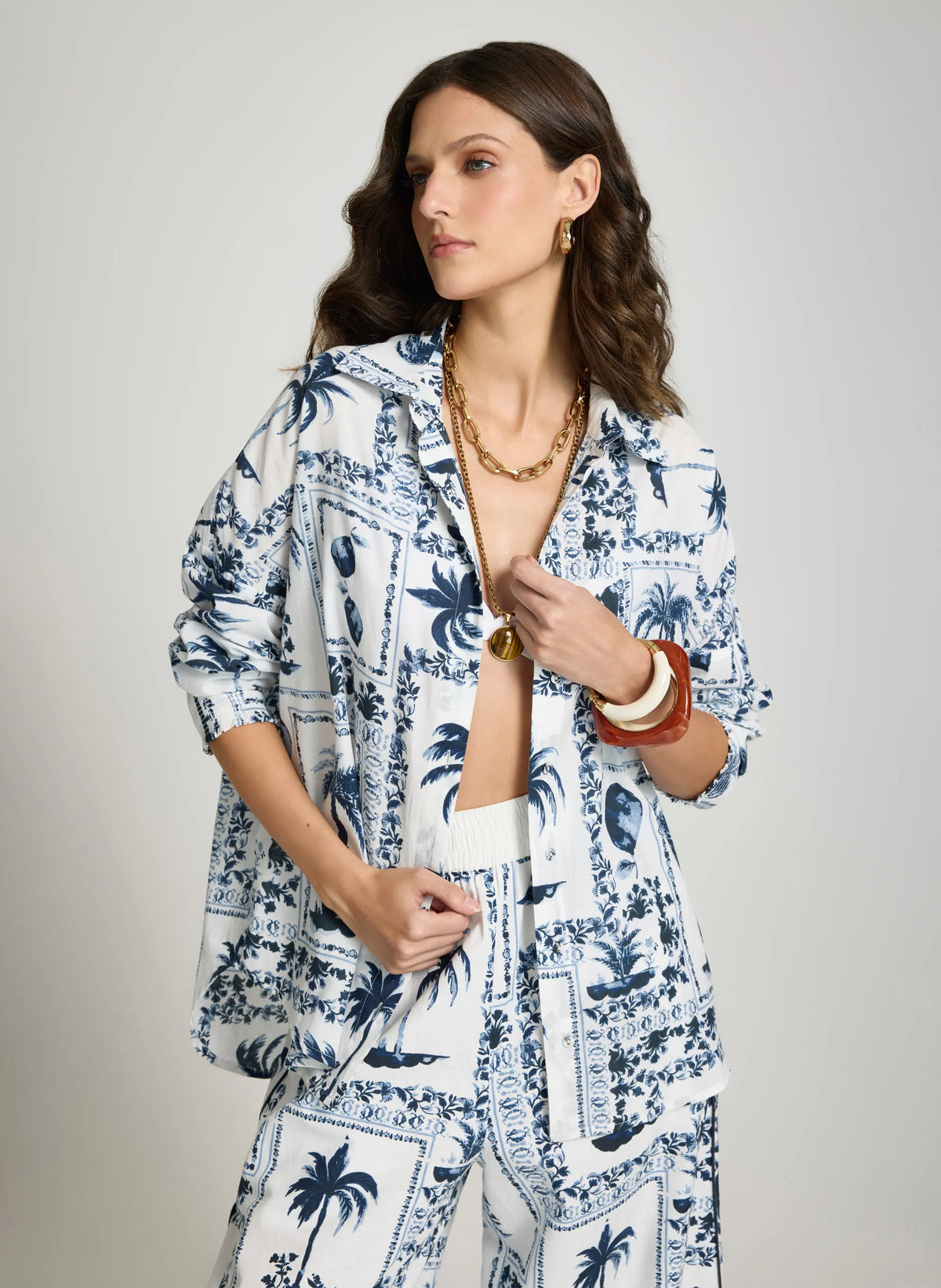 Camisa estampada Alexia Le Lis Blanc