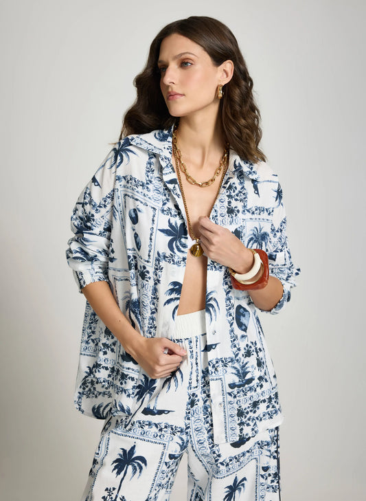 Camisa estampada Alexia Le Lis Blanc