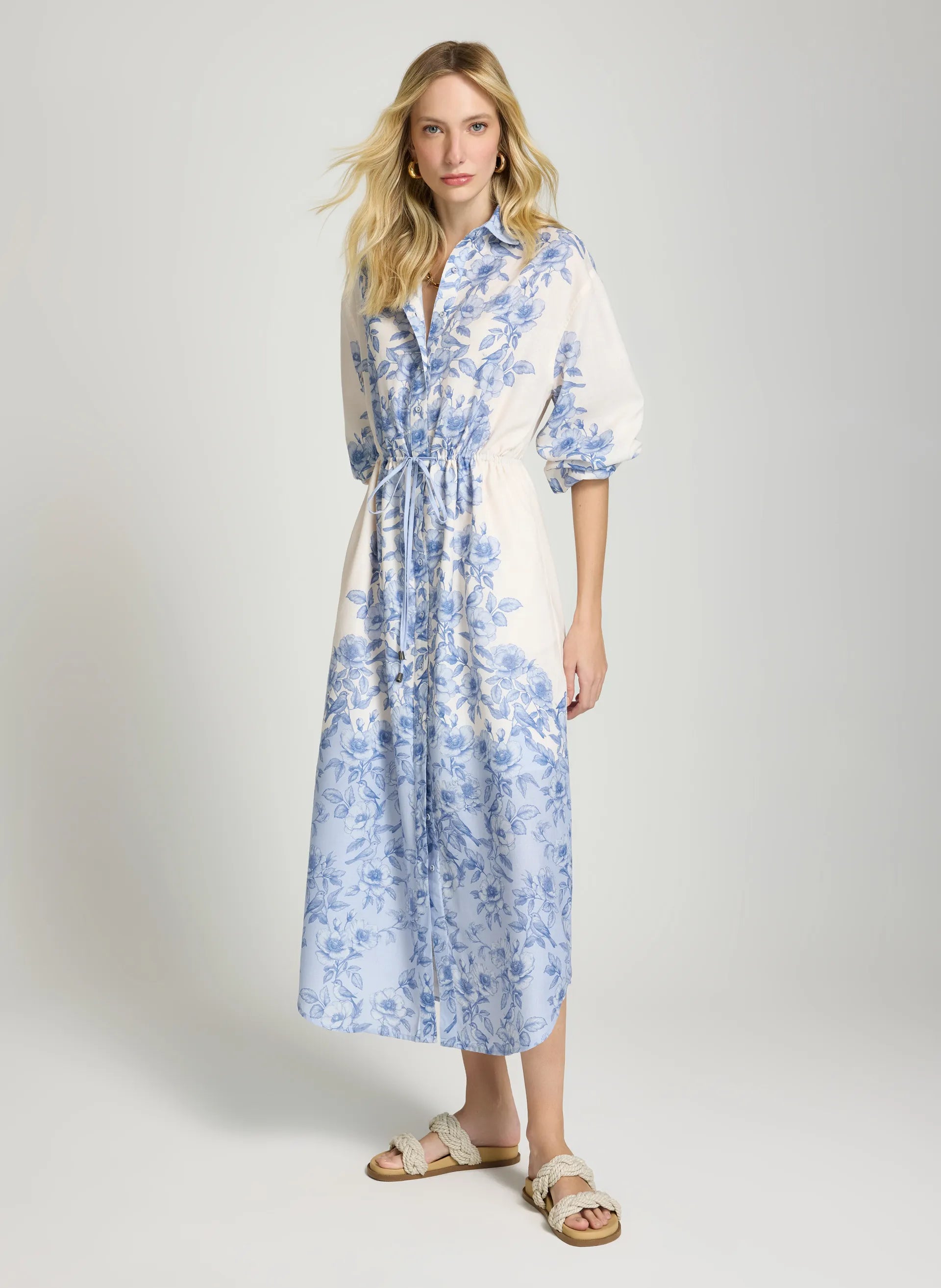 Vestido camisero Flora Le Lis Blanc