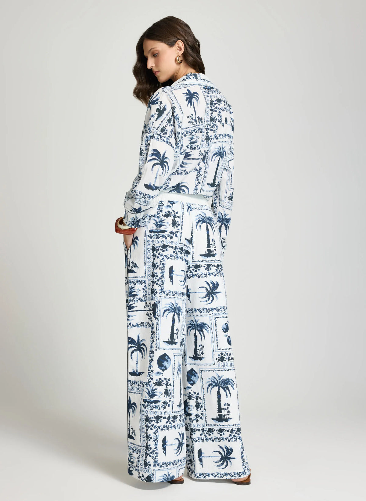 Pantalon estampado Alexia Le Lis Blanc
