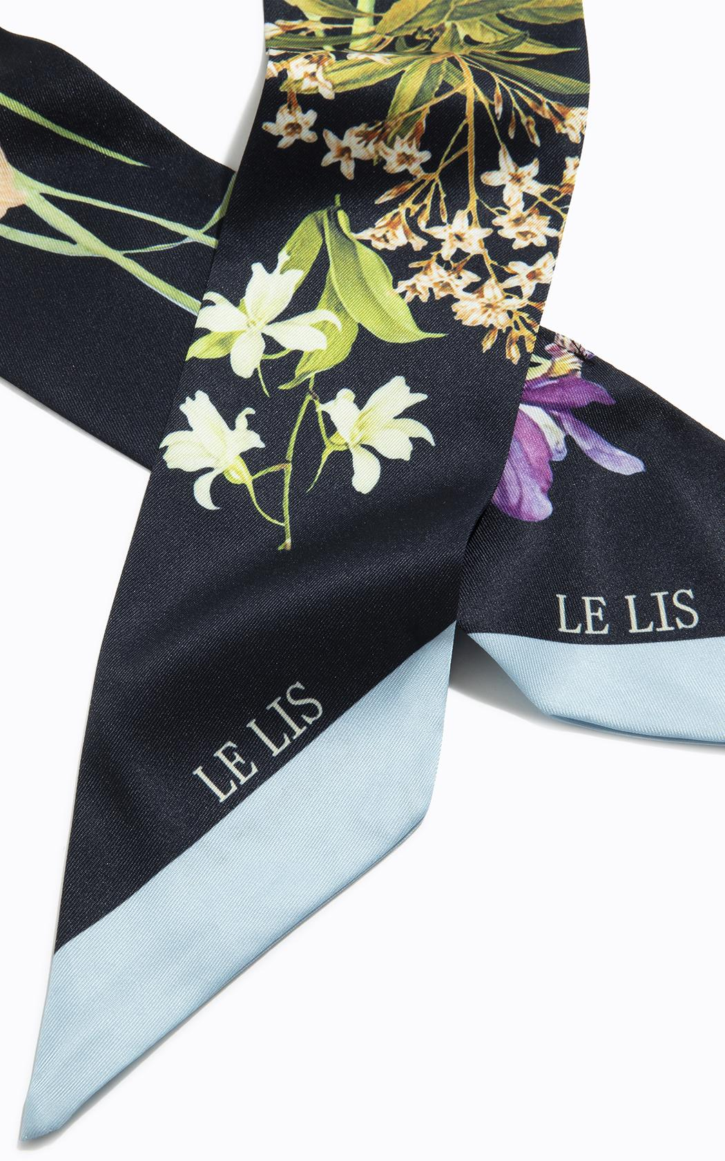 Pañuelo Floral azul Le Lis Blanc