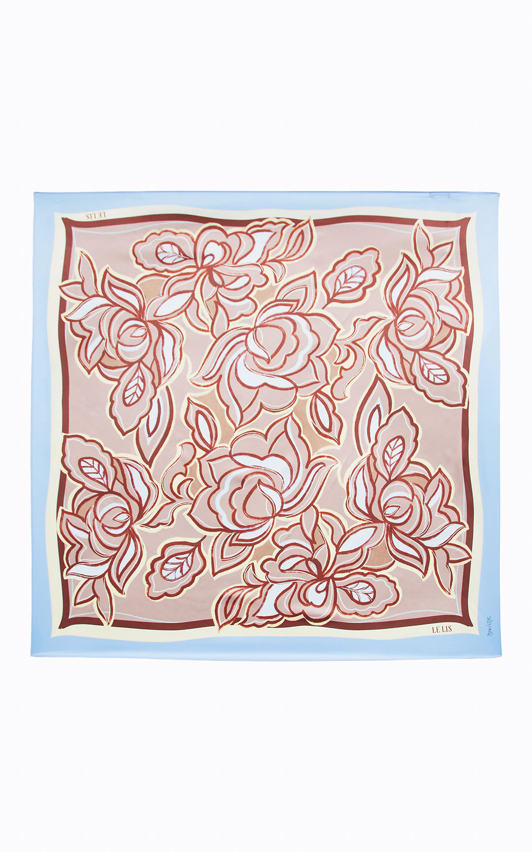 Pañuelo flores rojas Le Lis Blanc